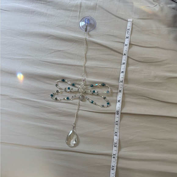 Crystal Beaded Dragonfly Suncatcher. - Picture 11 of 11